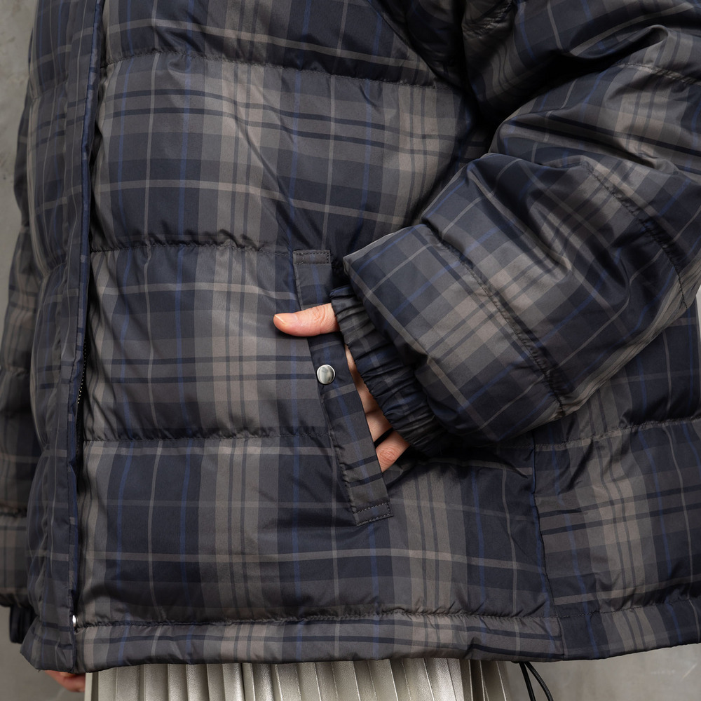 21号(6L~) FONTLAB リバーシブルチェックダウンジャケット18