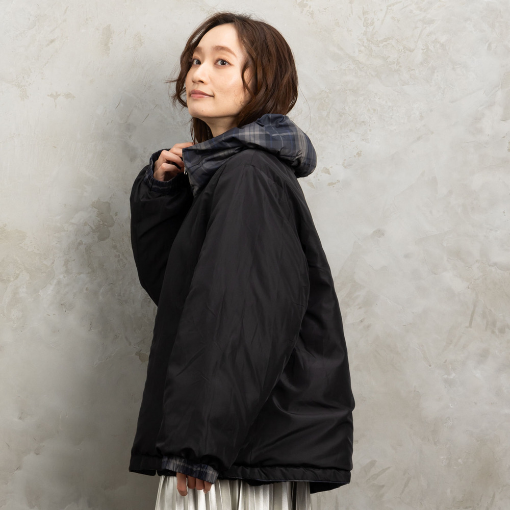 21号(6L~) FONTLAB リバーシブルチェックダウンジャケット21