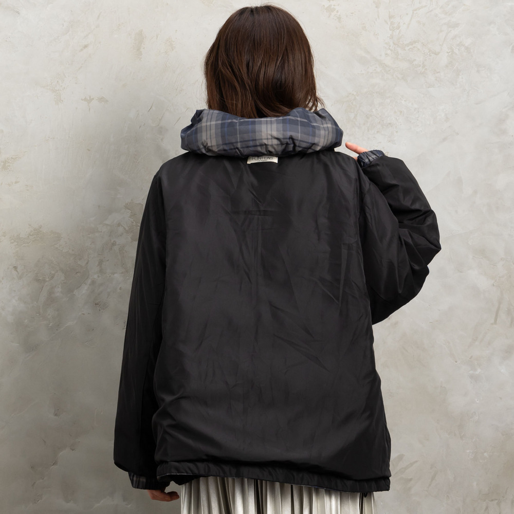 21号(6L~) FONTLAB リバーシブルチェックダウンジャケット22