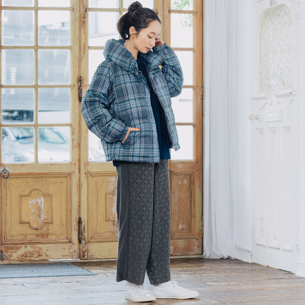 21号(6L~) FONTLAB リバーシブルチェックダウンジャケット4