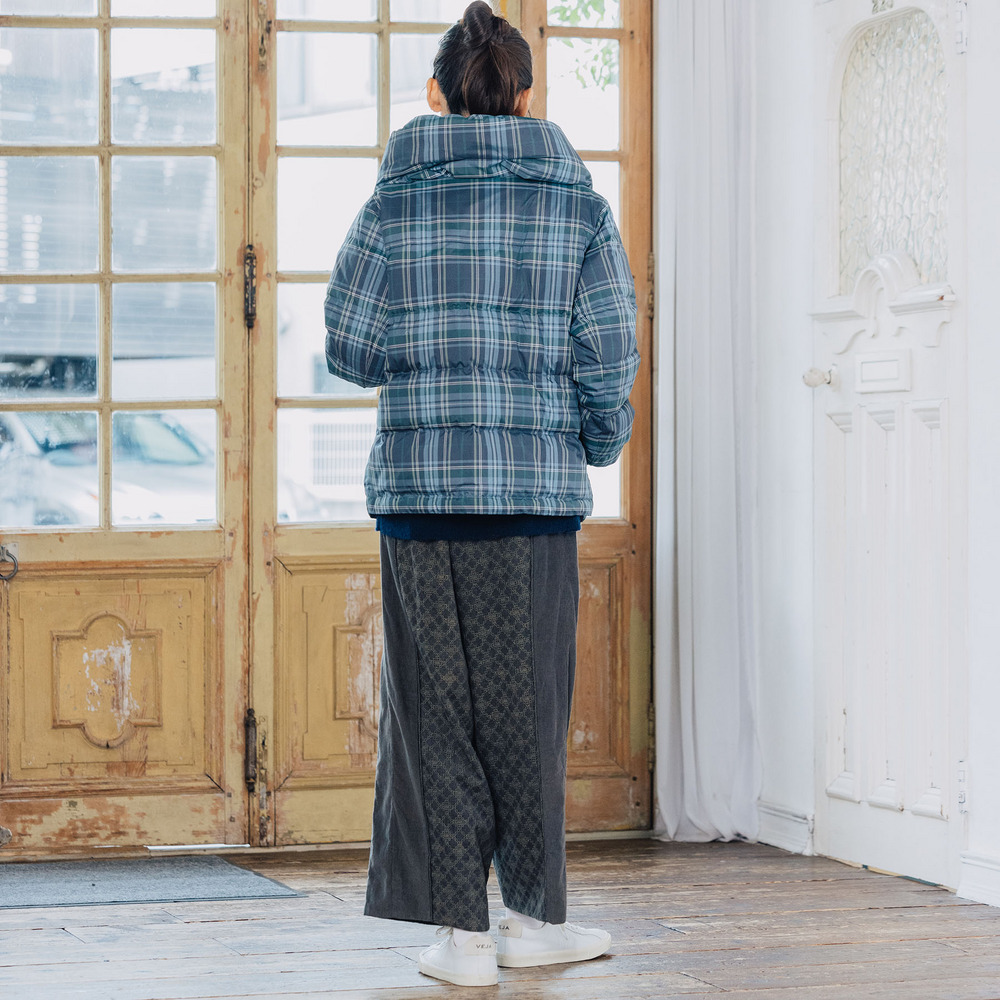 21号(6L~) FONTLAB リバーシブルチェックダウンジャケット6