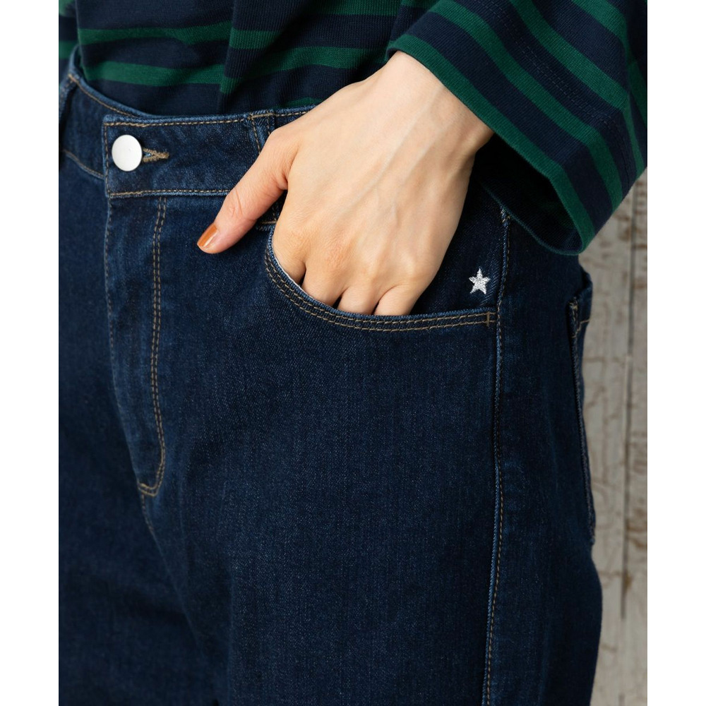 21号・23号(6L・7L) FONTLAB スター刺繍ストレートデニム16