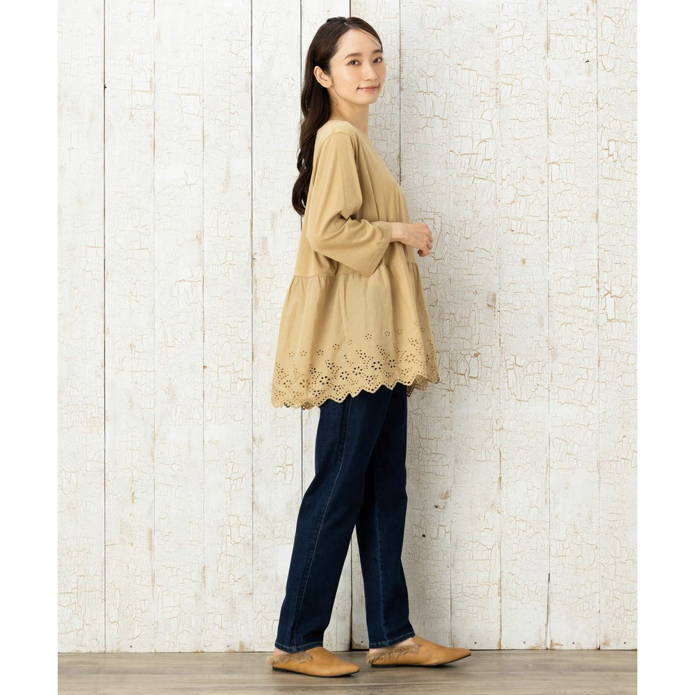 21号・23号(6L・7L) FONTLAB スター刺繍ストレートデニム8