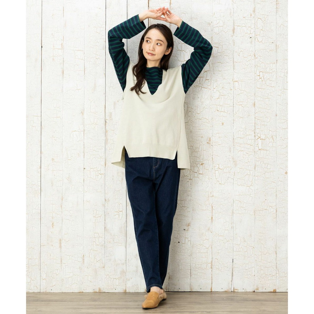 21号・23号(6L・7L) FONTLAB スター刺繍ストレートデニム9