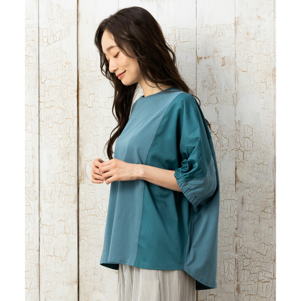 21号(6L~) FONTLAB ドルマンスリーブ布帛コンビカットソー10