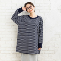  15号(3L) FONTLAB 【USAコットン】度詰めボーダーロングカットソー