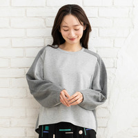  15号・19号(3L・5L) FONTLAB ラメボンディングバイカラースウェット