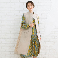  15号・19号(3L・5L) FONTLAB バックレーススタンドロングジレ