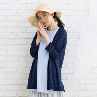  15号(3L) FONTLAB スパンコールヤーントッパーカーディガン