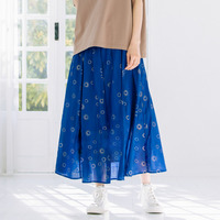  15号(3L) INDESIGN スシボイルサークルホイルプリントスカート