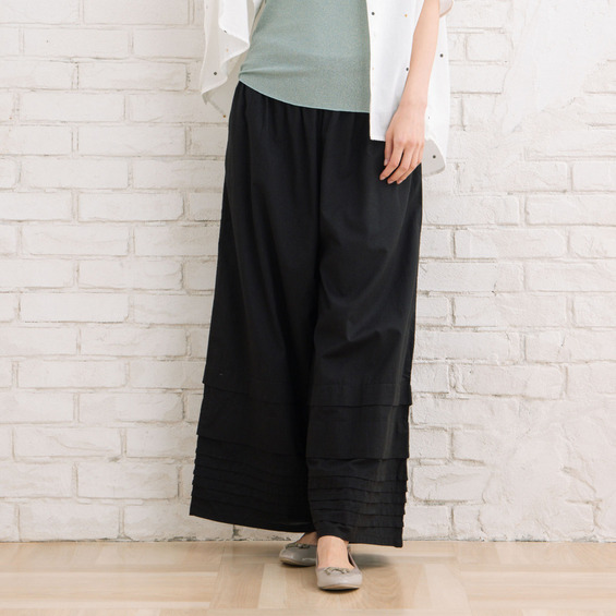 15号(3L) INDESIGN タックヘムワイドパンツ【アリノマ/Alinoma】 15号(3L) INDESIGN タックヘムワイドパンツ【アリノマ/Alinoma】