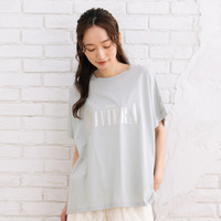 【sabstreet bis】【web限定】【大きいサイズ】 15号(3L) 箔プリントロゴTシャツ