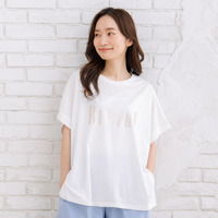 【sabstreet bis】【web限定】【大きいサイズ】 15号(3L) 箔プリントロゴTシャツ
