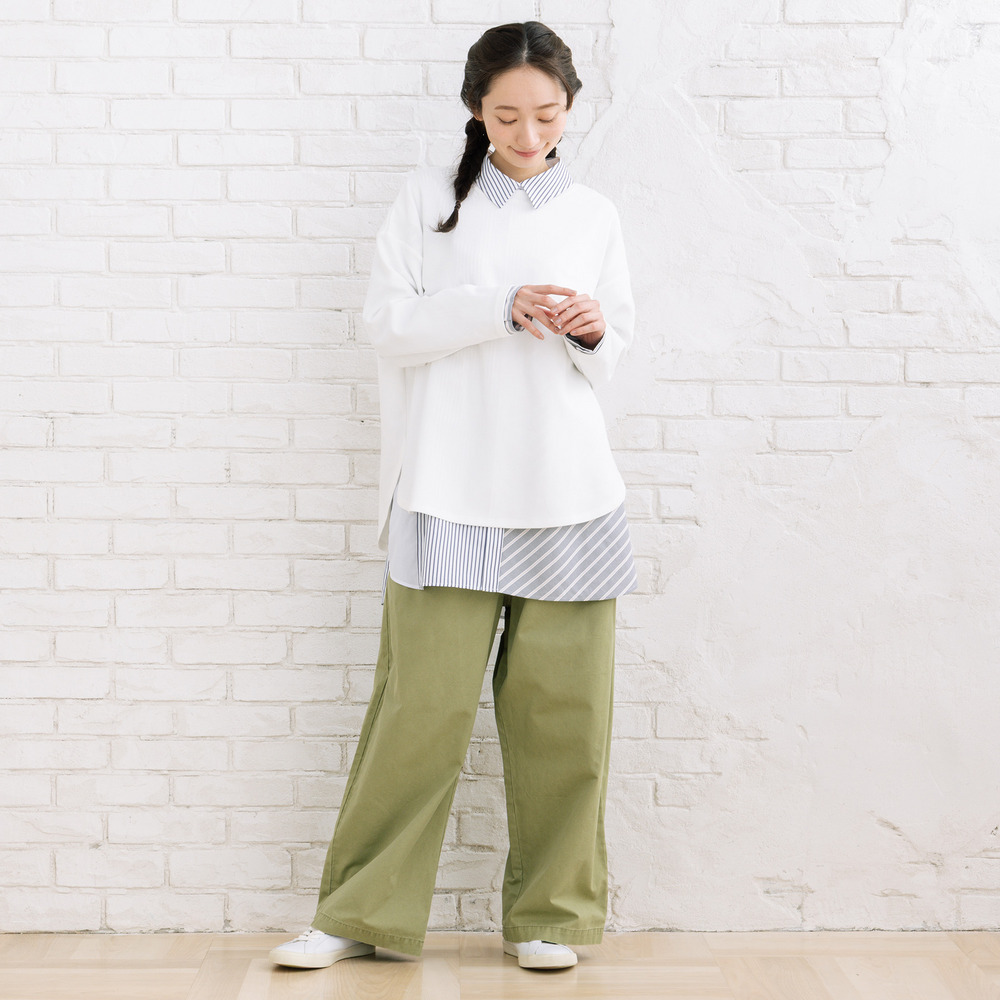 15号(3L) FONTLAB ストライプクレイジーパターンシャツ10