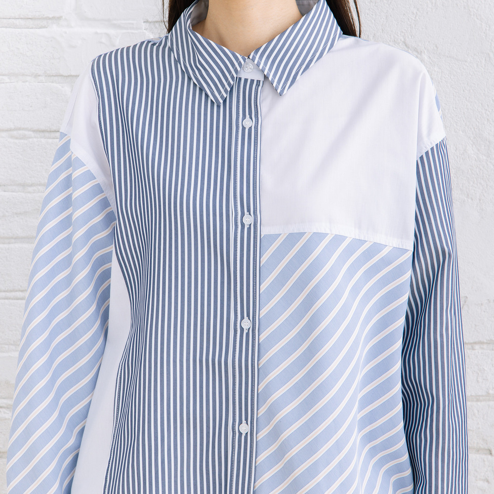 15号(3L) FONTLAB ストライプクレイジーパターンシャツ14