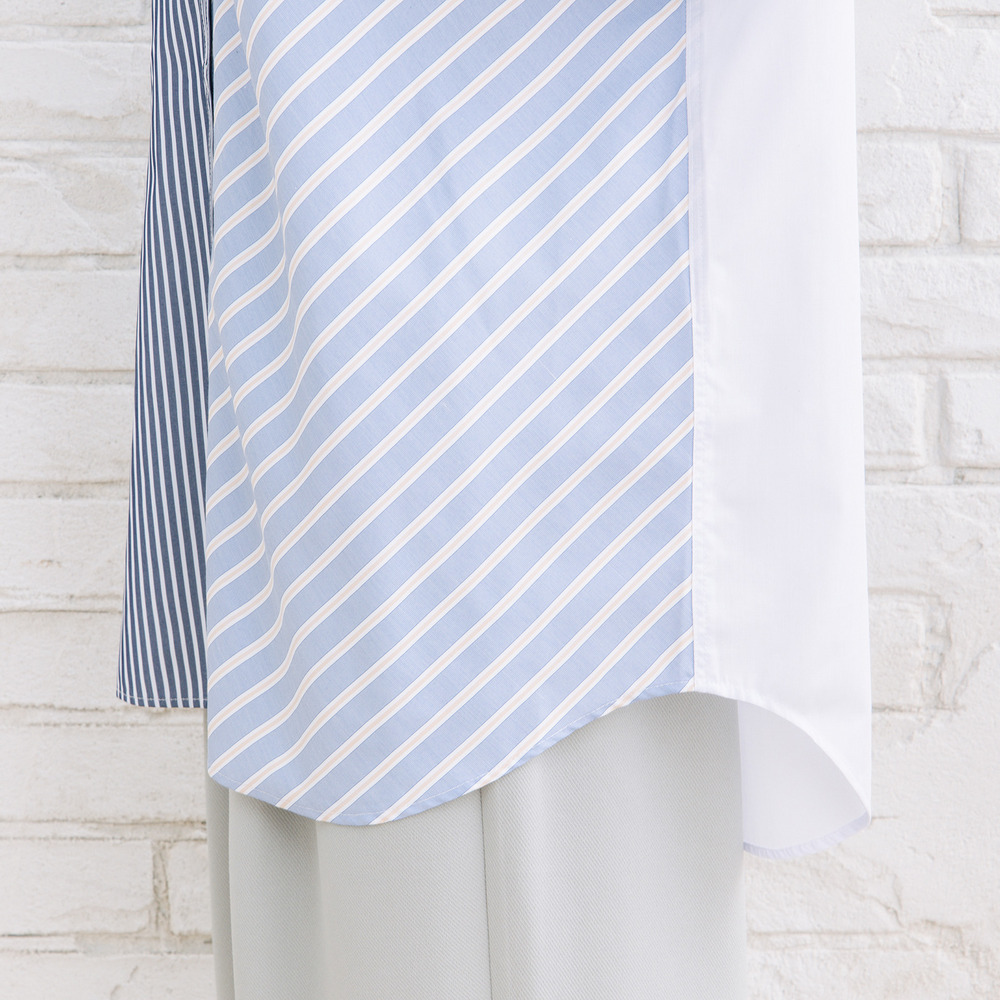 15号(3L) FONTLAB ストライプクレイジーパターンシャツ16