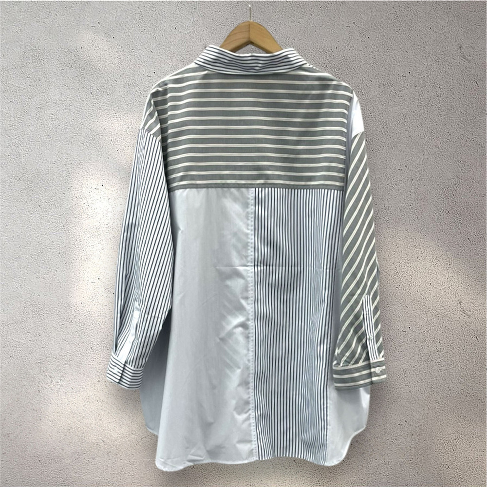 15号(3L) FONTLAB ストライプクレイジーパターンシャツ18