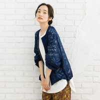 15号(3L) FONTLAB フラワージャカードシアーブルゾン