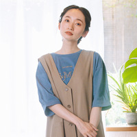 15号(3L) FONTLAB ビジューロゴエンブロイダリーカットソー