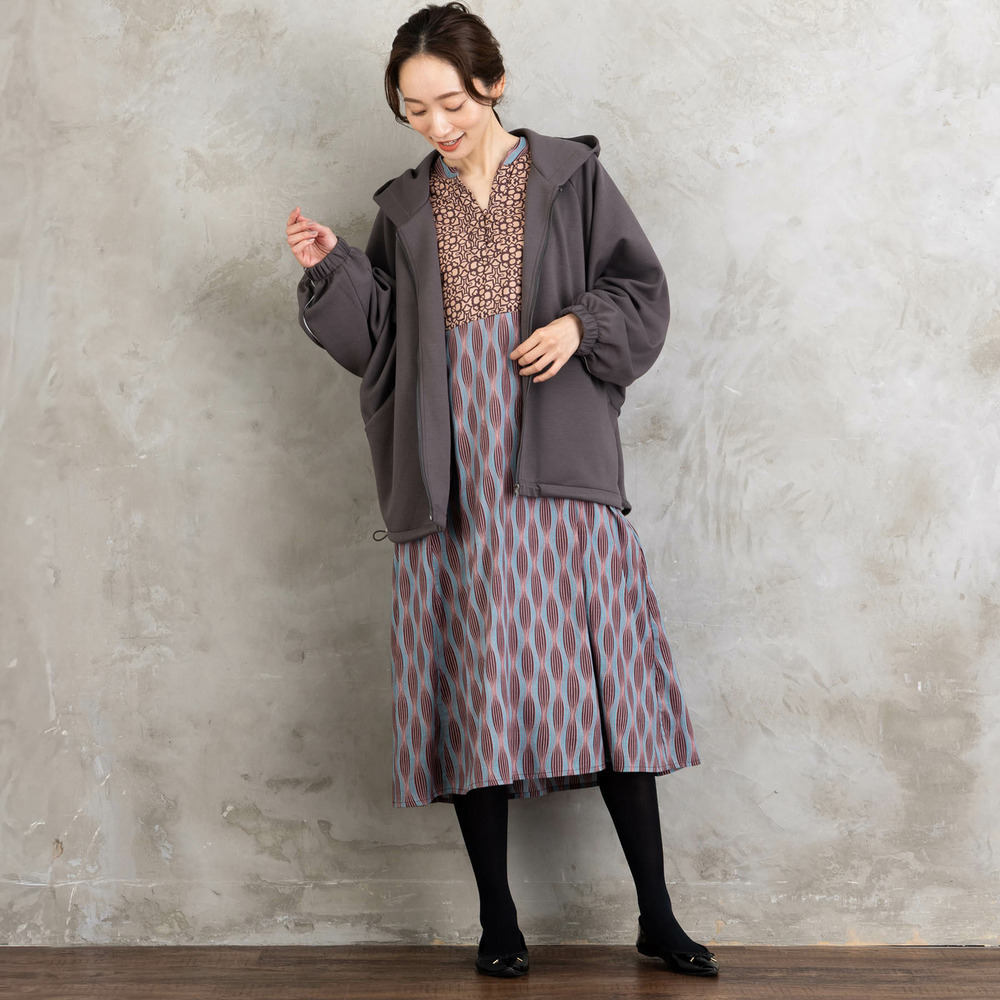 FONTLAB ラメパイピングダンボールドロストブルゾン10