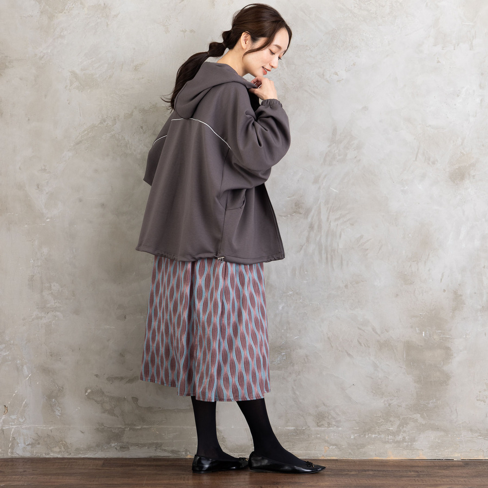 FONTLAB ラメパイピングダンボールドロストブルゾン11