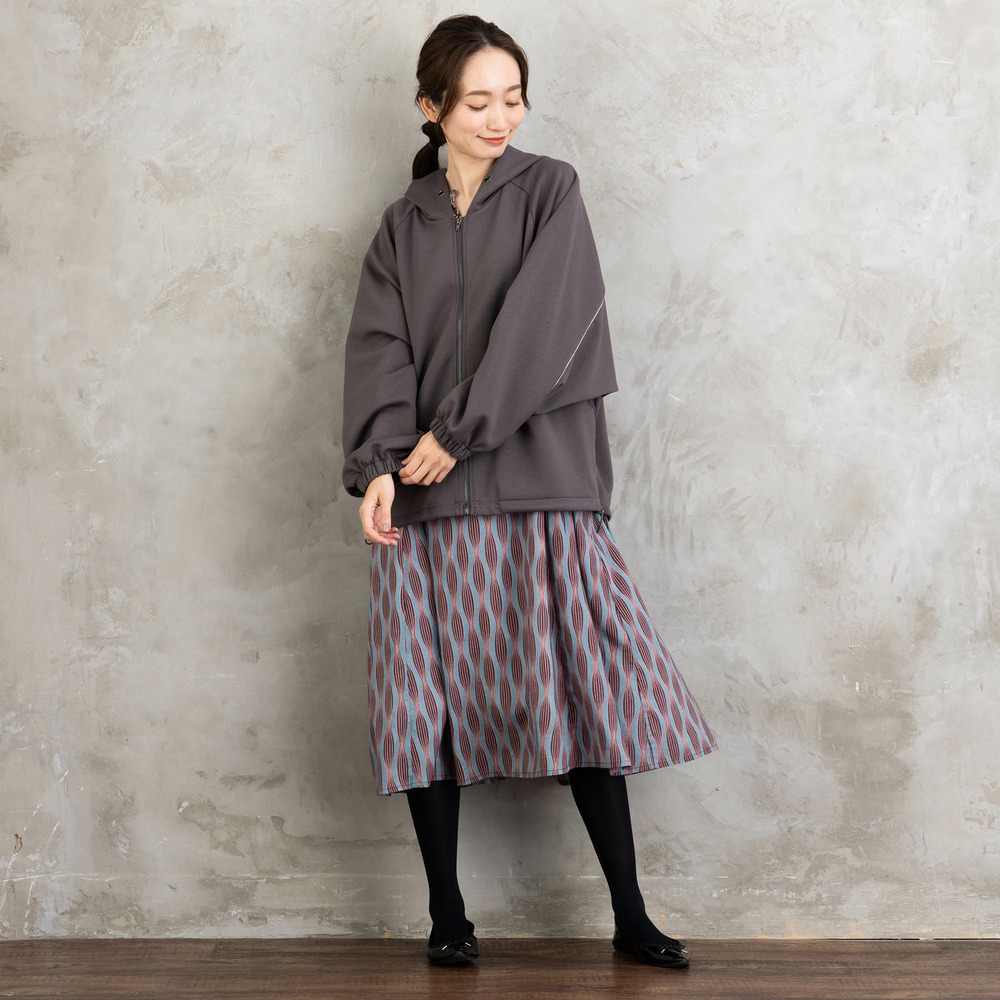 FONTLAB ラメパイピングダンボールドロストブルゾン13