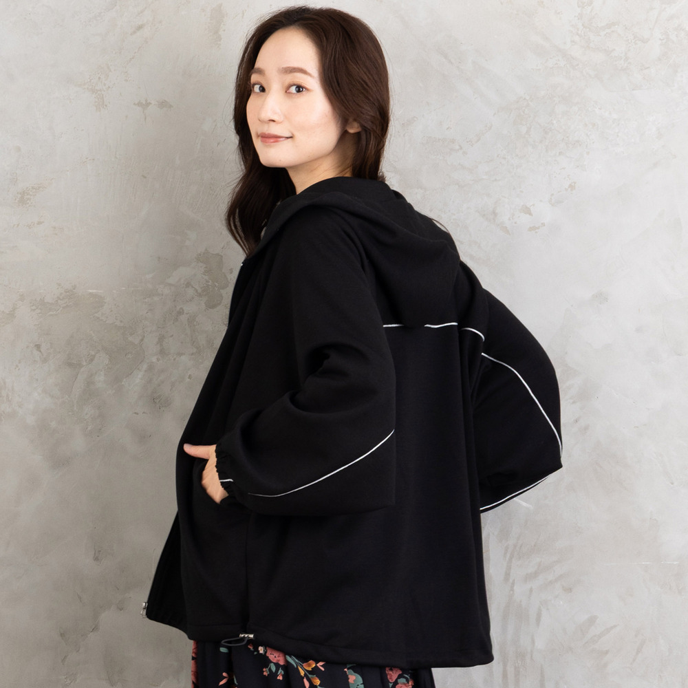 FONTLAB ラメパイピングダンボールドロストブルゾン1