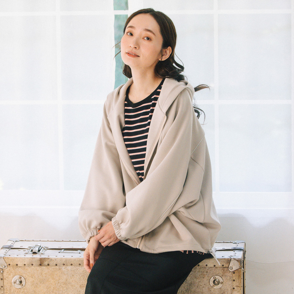 FONTLAB ラメパイピングダンボールドロストブルゾン1