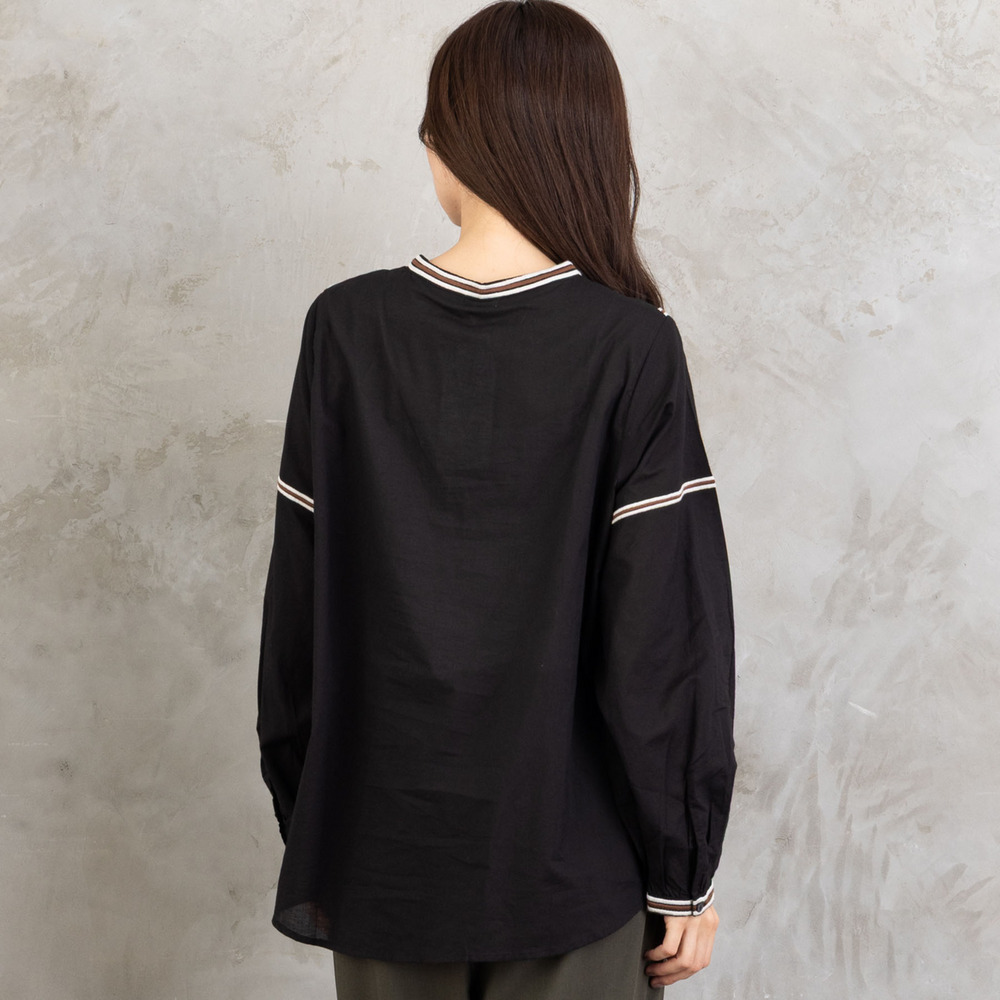 INDESIGN コードエンブロイダリーバンドカラーブラウス11