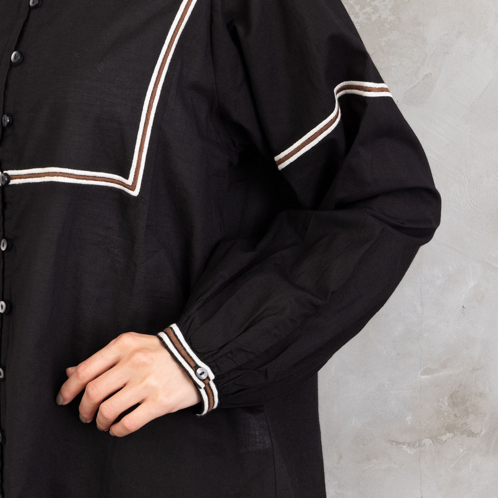 INDESIGN コードエンブロイダリーバンドカラーブラウス13