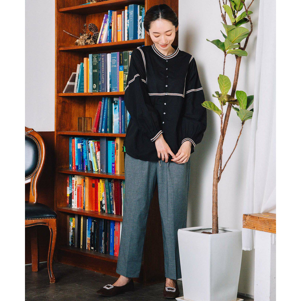 INDESIGN コードエンブロイダリーバンドカラーブラウス3