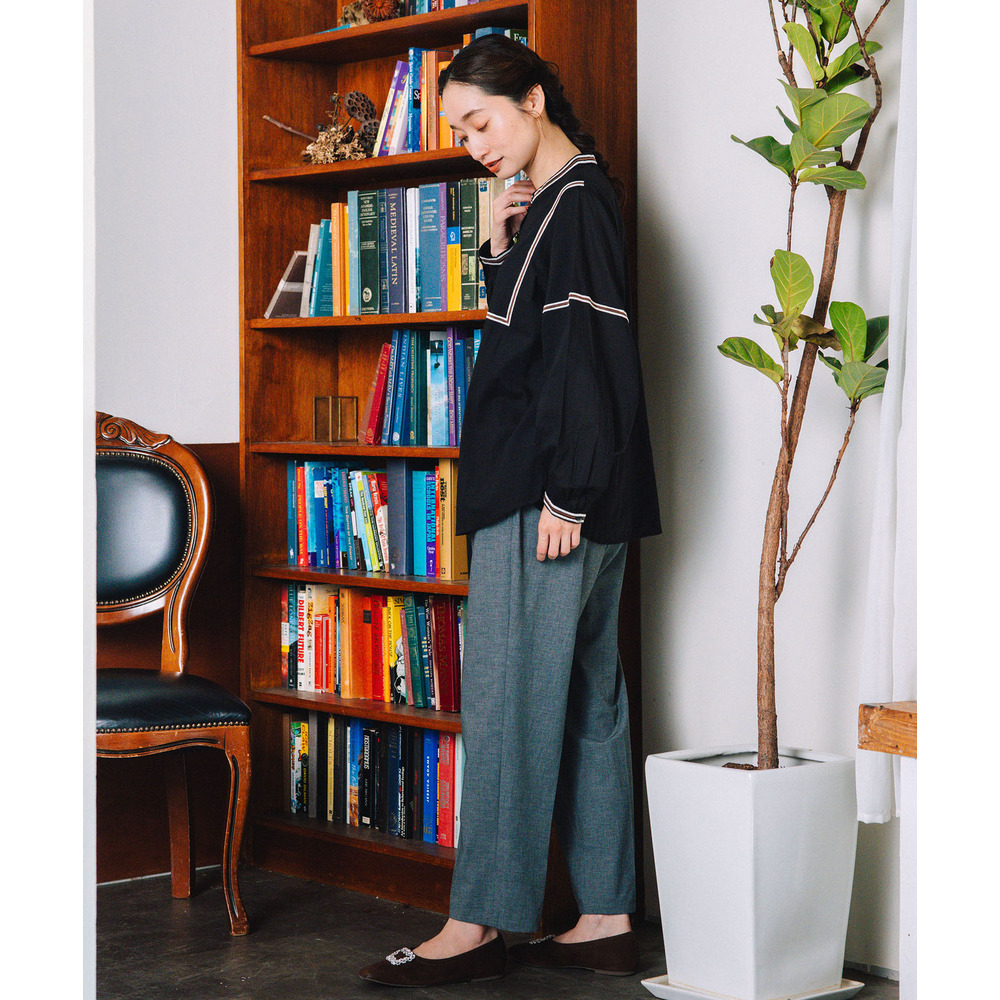 INDESIGN コードエンブロイダリーバンドカラーブラウス4