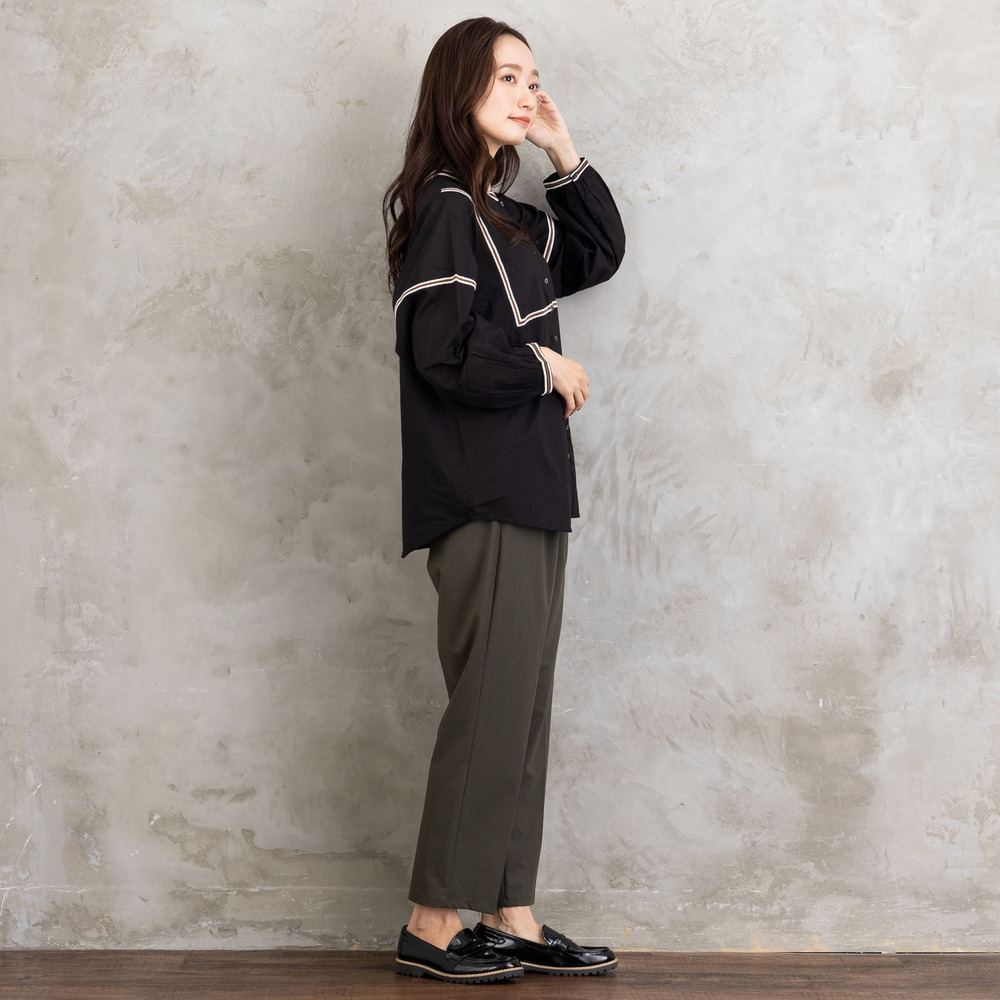 INDESIGN コードエンブロイダリーバンドカラーブラウス9