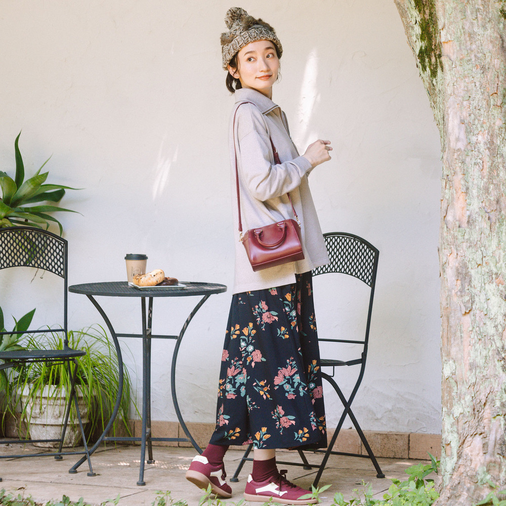 INDESIGN フラワーブーケプリントスカート7