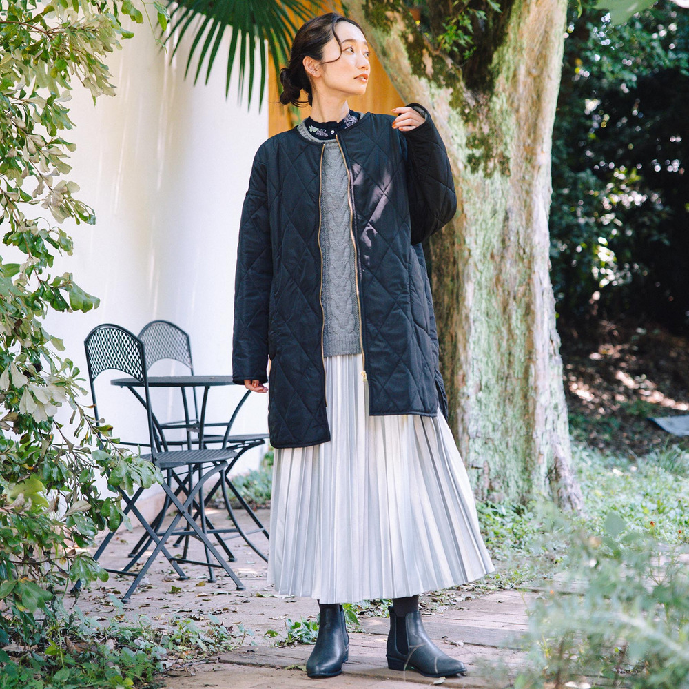 INDESIGN フラワープリントフリルカラーブラウス10