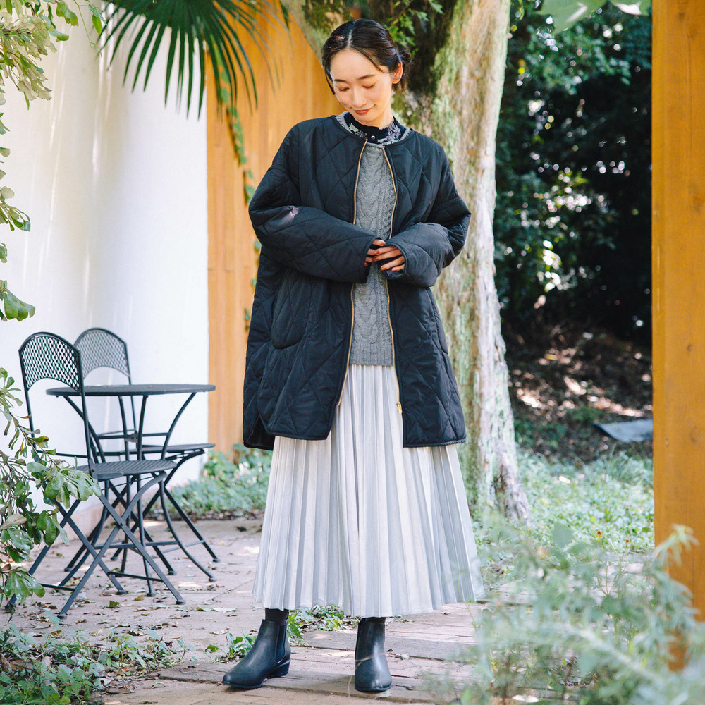 INDESIGN フラワープリントフリルカラーブラウス9