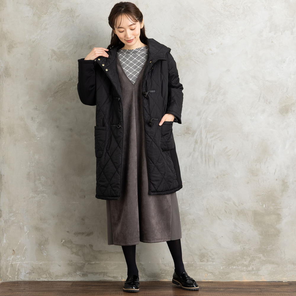 FONTLAB マシュマロスウェードVネックジャンパースカート2