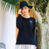 (ロジーク) [30th]ビジューブローチライクニット