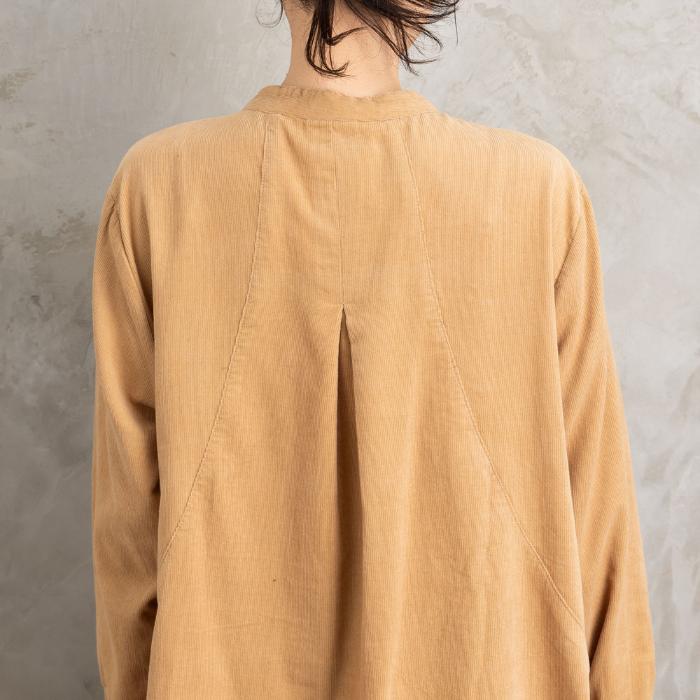 INDESIGN コーデュロイバンドカラーシャツ10