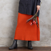 FONTLAB リブニットスカート