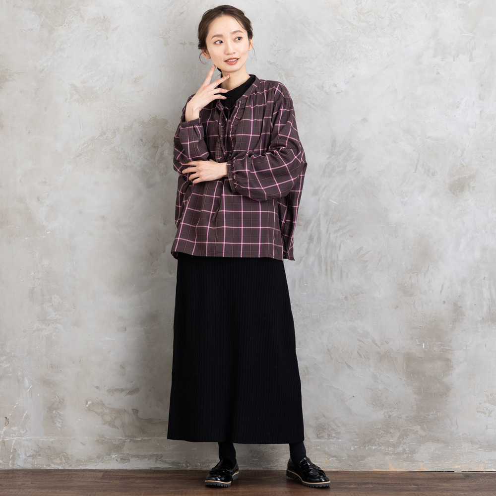 FONTLAB リブニットスカート6