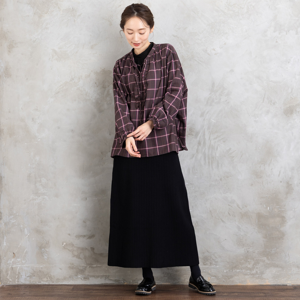 FONTLAB リブニットスカート7