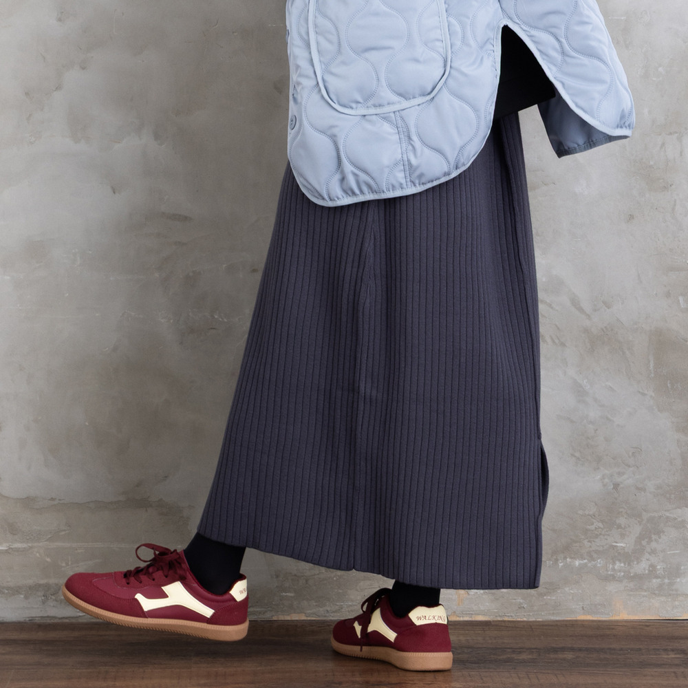 FONTLAB リブニットスカート1