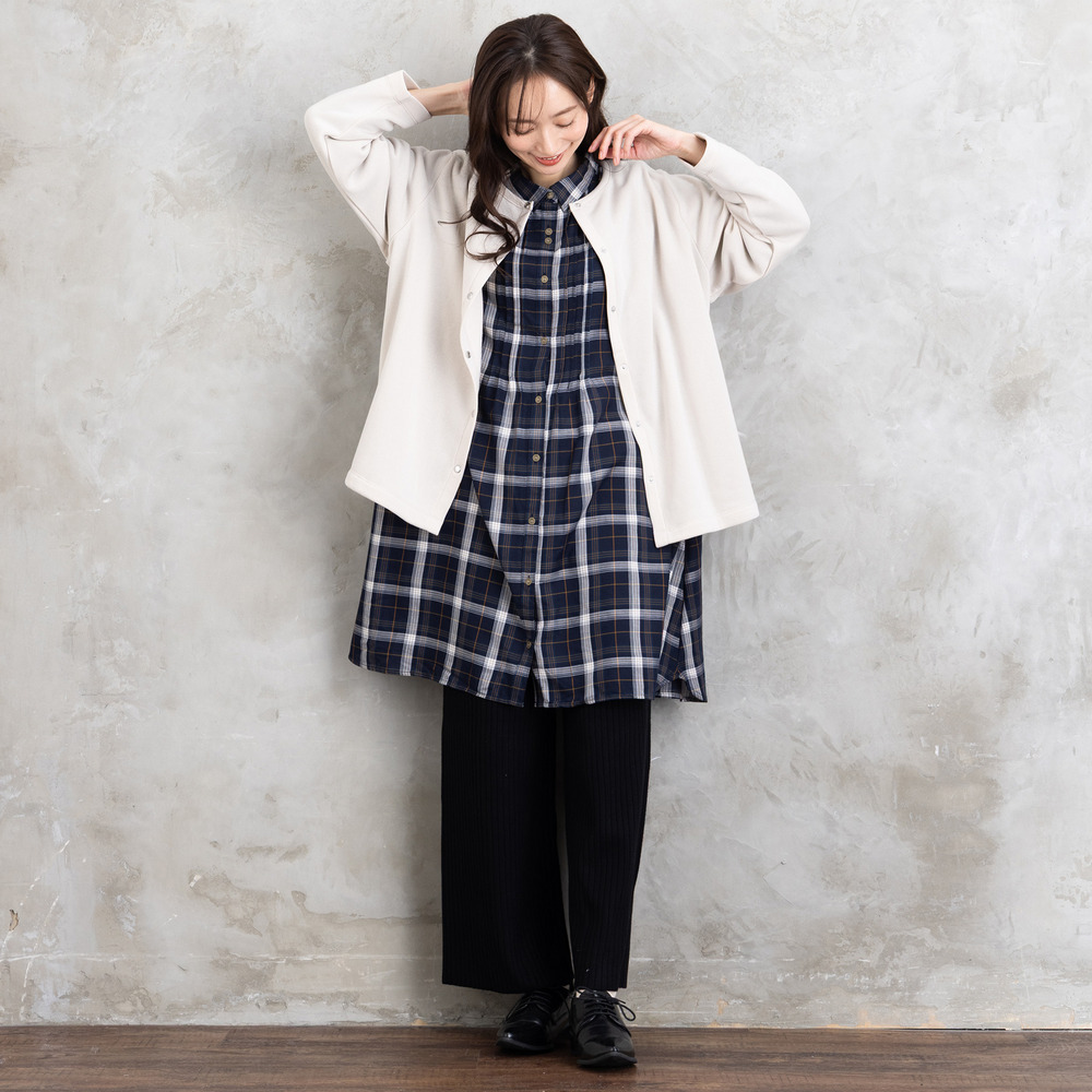 FONTLAB リブニットセミワイドパンツ3