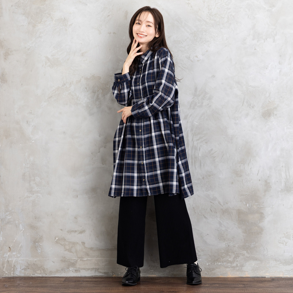 FONTLAB リブニットセミワイドパンツ5