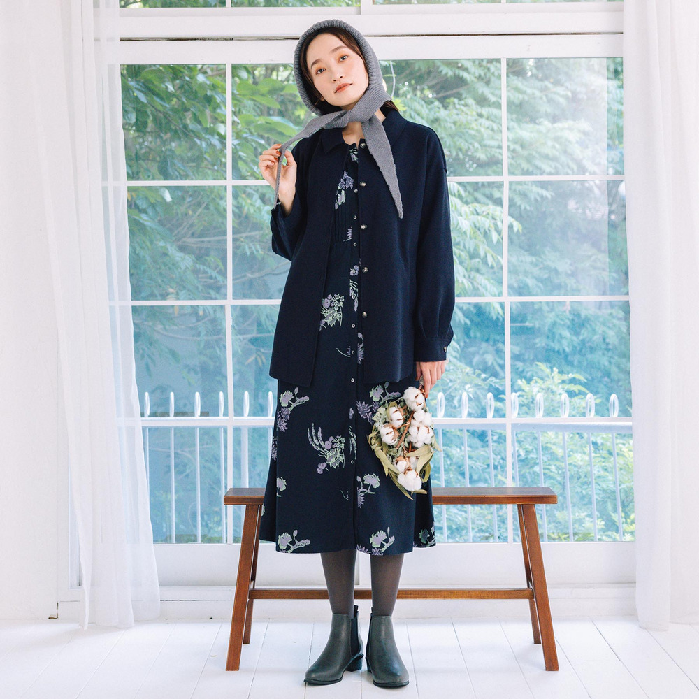 21号(6L~) FONTLAB ライトメルトンシャツジャケット6