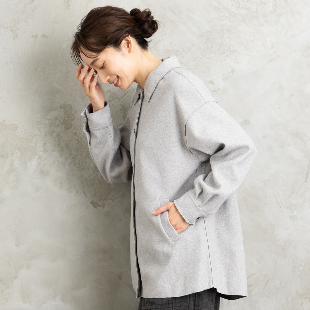 21号(6L~) FONTLAB ライトメルトンシャツジャケット8