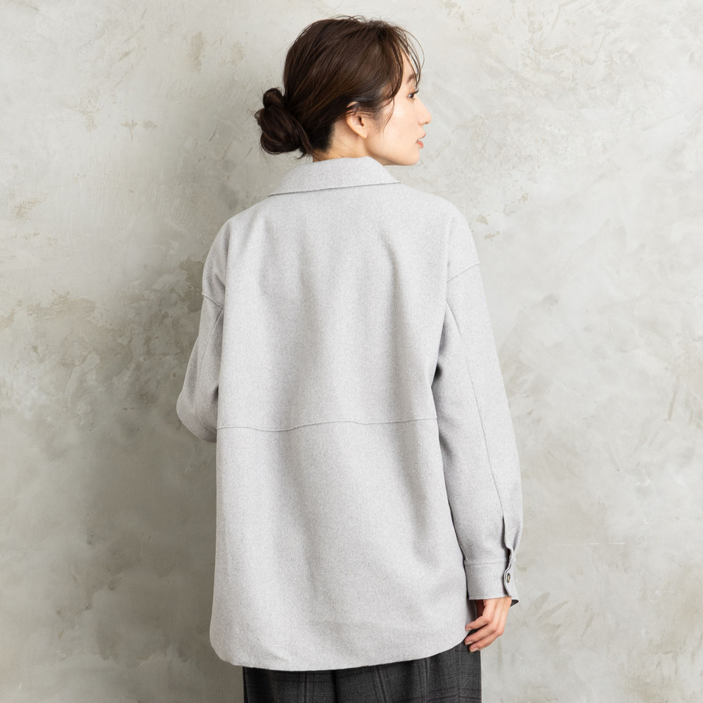 21号(6L~) FONTLAB ライトメルトンシャツジャケット9