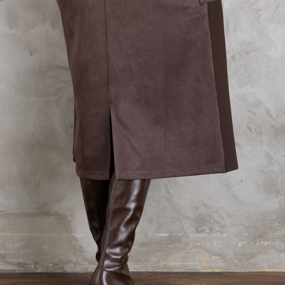 21号(6L~) FONTLAB マシュマロスウェードVネックジャンパースカート14