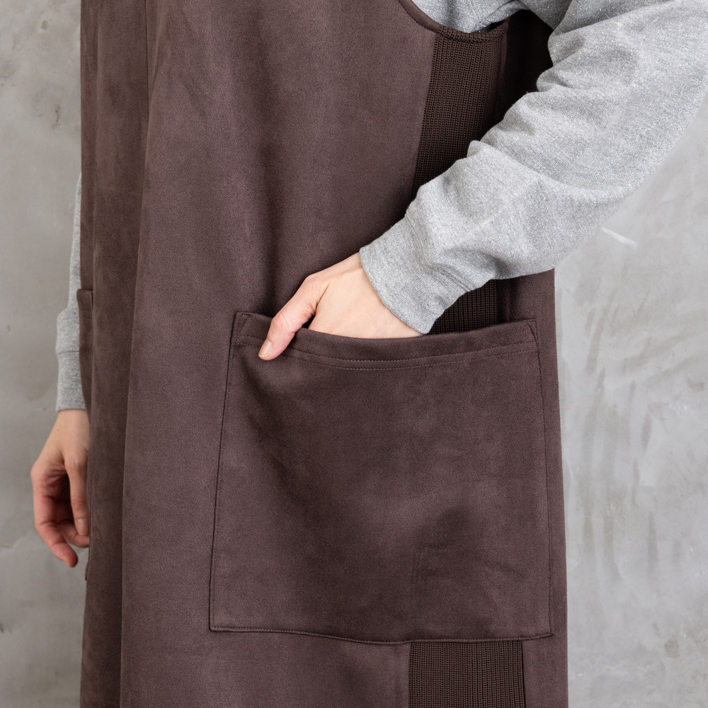 21号(6L~) FONTLAB マシュマロスウェードVネックジャンパースカート16